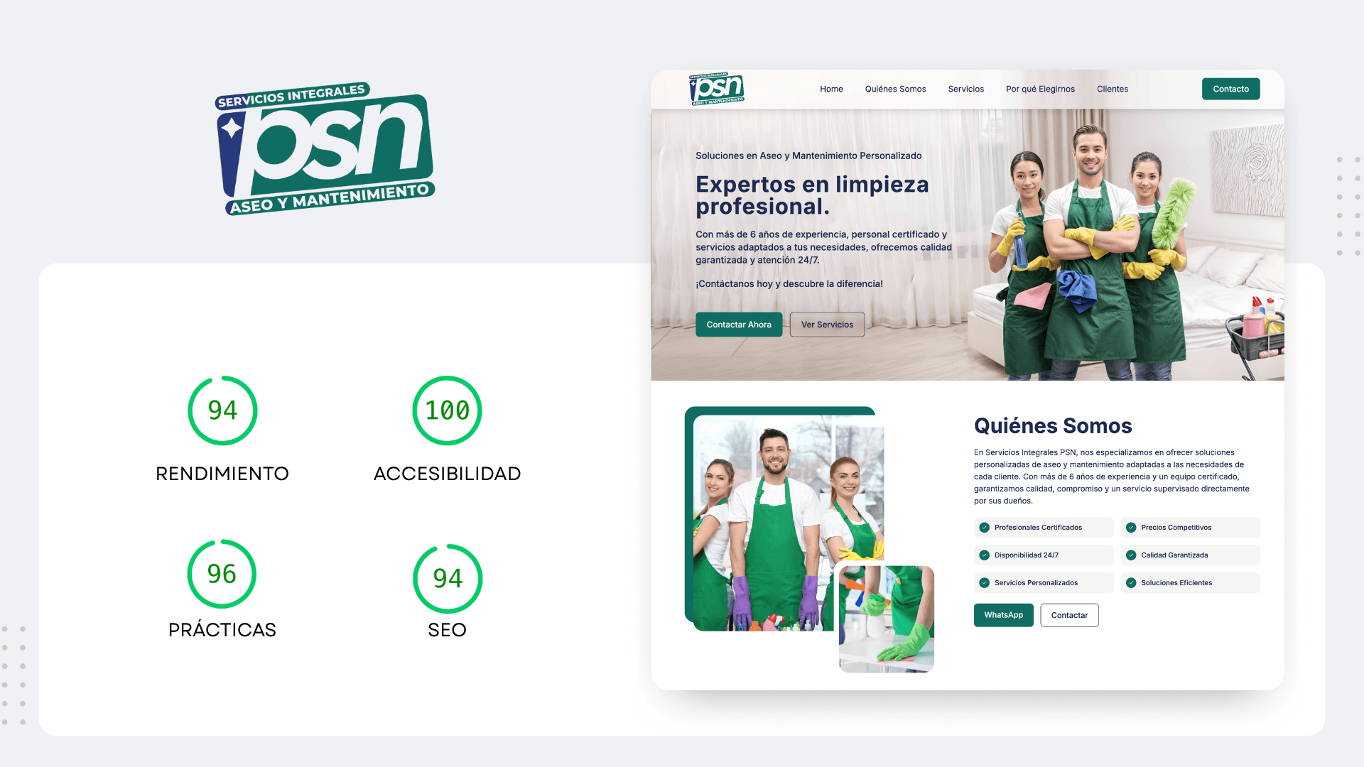 Caso de éxito SEO - PSN Chile Servicios Industriales